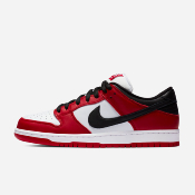 NIKE SB - DUNK LOW PRO J-PACK CHICAGO - Varsity Red / Black - White-VARSITY RED 