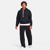 Nike - Solo Swoosh Men's Open Hem Brushed Back Fleece Pants - Black