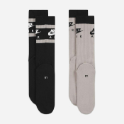 NIKE - EVERYDAY ESSENTIAL 2 PACK SOCKS - Black Grey