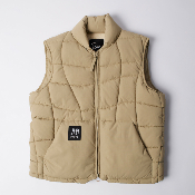 PARRA - WAVED ALIEN PUFFER VEST - Tan