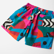 PARRA - DISTORTED WATER SWIM SHORTS - Multi