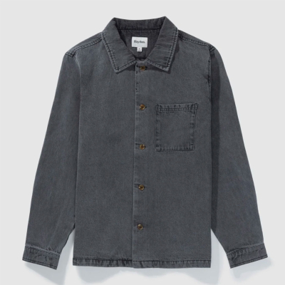 Rhythm - DENIM LS SHIRT - Vintage Black