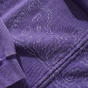 Butter Goods  - Breakdown Zip Thru Hood - Washed Purple