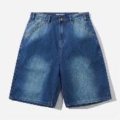 Butter Goods - Encounter Denim Shorts - Washed Slub Blue