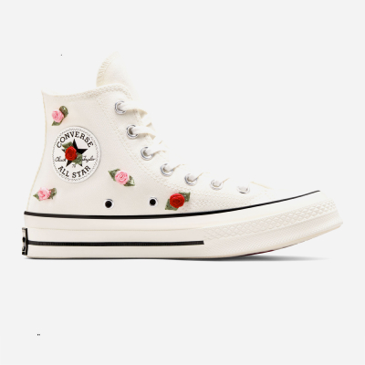 Converse - Chuck Taylor 70 Hi "Roses" -  Egret/Red/Lt Jellyfish Jitter