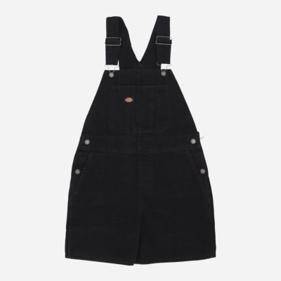 DICKIES W - DUCK CANVAS SHORT BIB W - SW BLACK