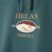 HELAS - SAHARA QUARTER ZIP - Khaki Green