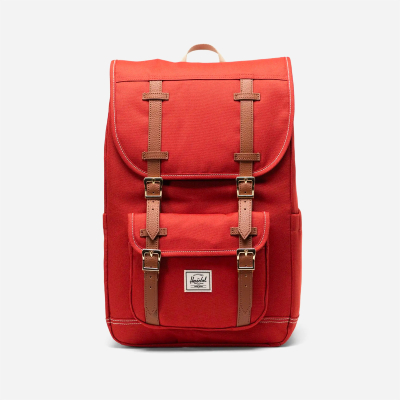 HERSCHEL - NEW LITTLE AMERICA MID-VOLUME - Red Ochre White Stitch