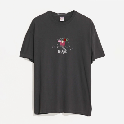 Misfit Shapes - Young Warmer Tee - Pigment Black