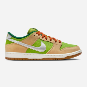 NIKE SB - DUNK LOW PRO PRM "ESCARGOT"  -  Sesame Metallic Silver Pear Fir