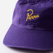 PARRA - SCRIPT LOGO 6 PANEL HAT - Dark Violet