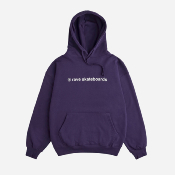 RAVE SKATEBOARDS - CORE LOGO HOODIE - Dark Purple