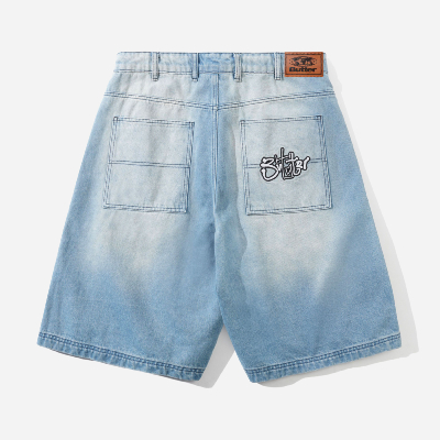 Butter Goods - Scribble Denim Shorts - Faded Light Blue
