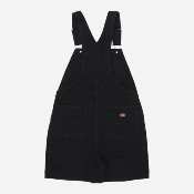 DICKIES W - DUCK CANVAS SHORT BIB W - SW BLACK