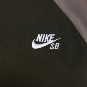 Nike SB - Full Zip Woven Skate Jacket - Sequoia / Cave Stone / White