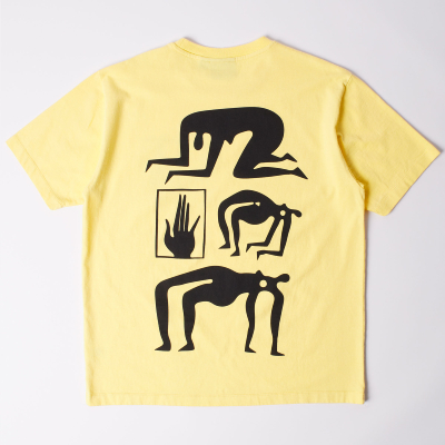 Parra - Yoga Discounts T-shirt - Yellow