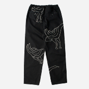 PARRA - STITCHED UP DUCK PANTS - Black