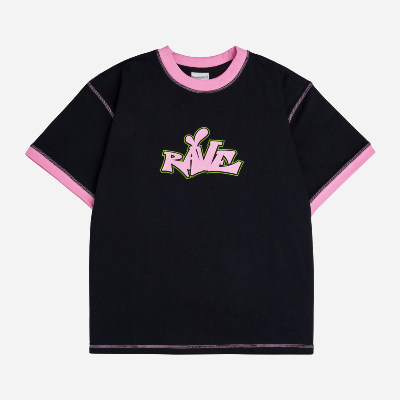 RAVE SKATEBOARDS - DEKCIW TEE - Black