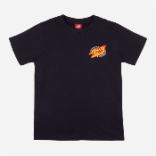 Santa Cruz - Youth Goal Flame - Tee - Black