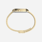 Timex - Q Timex® 1982 Ana-Digi Reissue 33mm Stainless Steel Bracelet Watch - Gold-Tone / Gold-Tone
